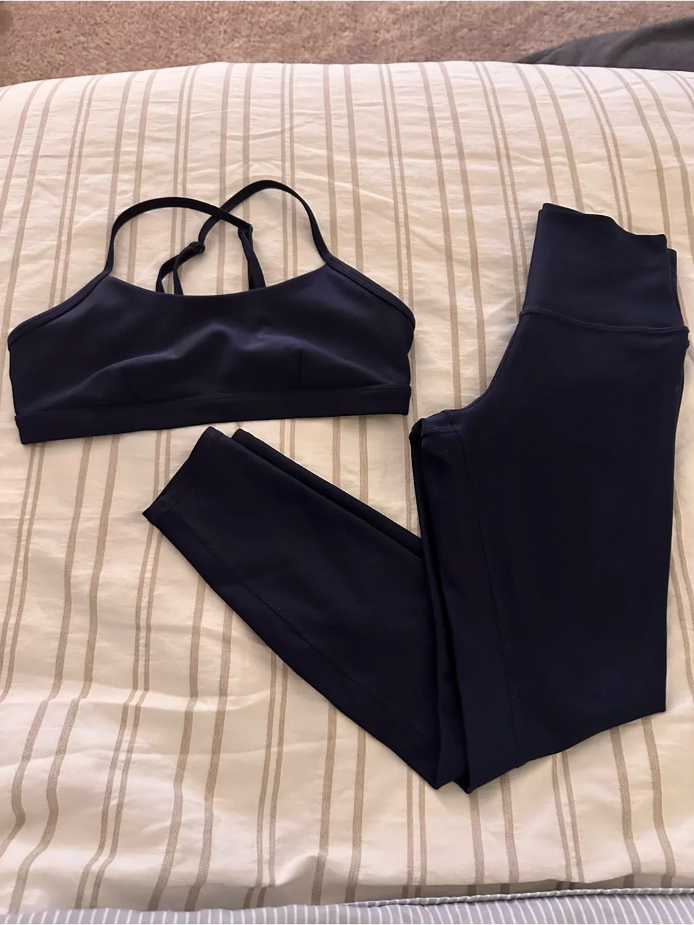 ALO Yoga Navy High-Rise Performance Leggings